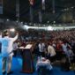 Calon Presiden nomor urut 2, Prabowo Subianto, Menghadiri acara Konsolidasi Relawaÿn Gerakan Muslim Persatuan Indonesia Cinta Tanah Air (Gempita) yang diselenggarakan di Gelanggang Remaja Pekanbaru. (Dok. Tim Media Prabowo-Gibran)

