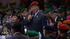 Acara Silaturahmi Halal Bihalal dan Syukuran Abituren Akabri 1971-1975 tahun 2024' di Kementerian Pertahanan. (Dok. Tim Media Prabowo)